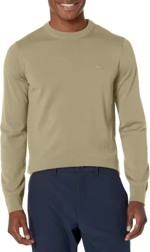 Lacoste Men's Crew Neck Merino Wool Sweater