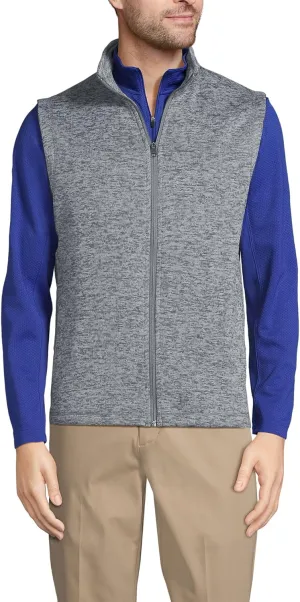 Lands' End School Uniform Men's Sweater Fleece Vest