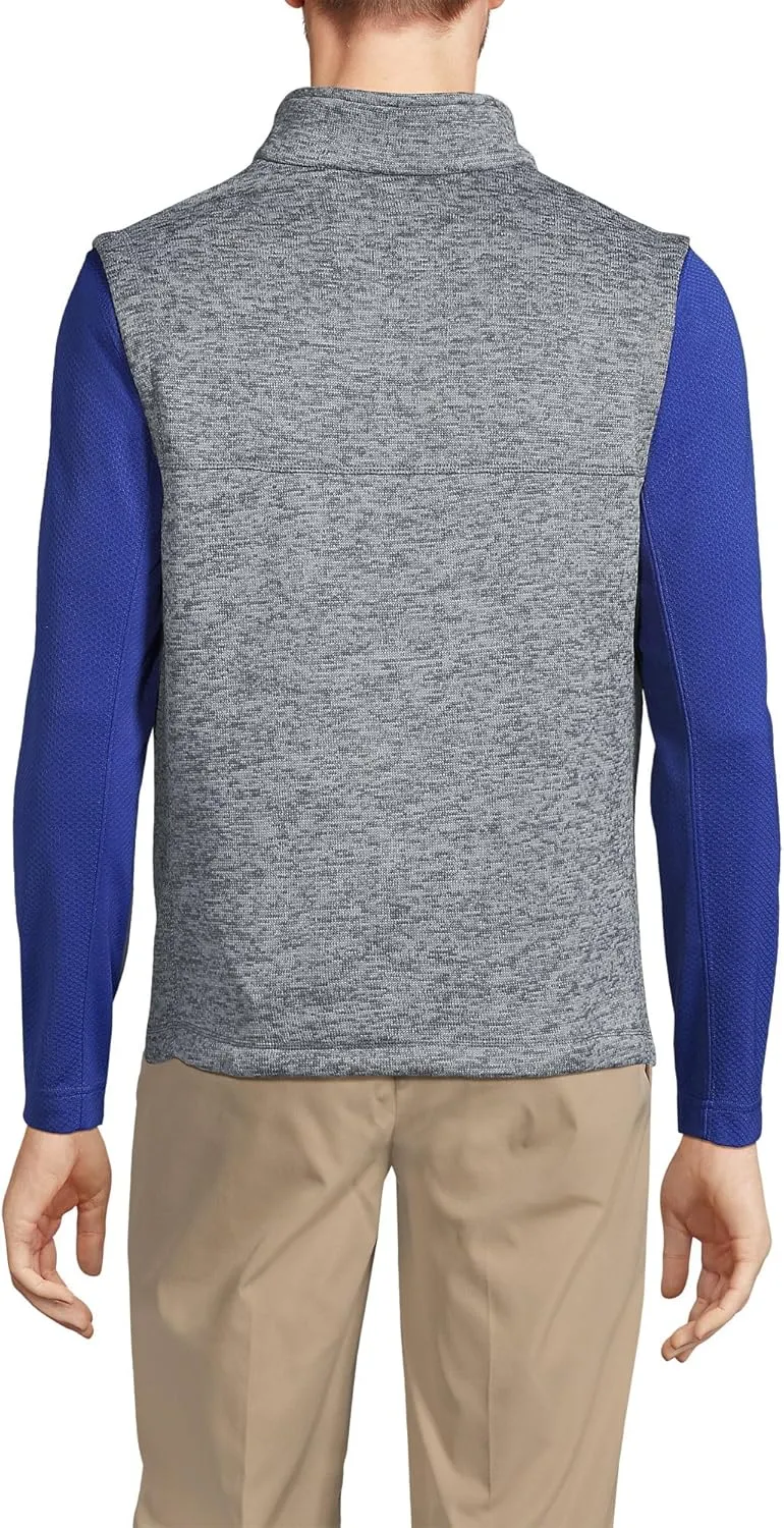 Lands' End School Uniform Men's Sweater Fleece Vest