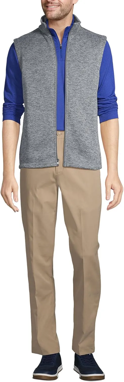 Lands' End School Uniform Men's Sweater Fleece Vest