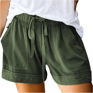 LCMTWX Swim Shorts Sports High-Waist Women's Casual Shorts Loose Pants Casual Fashion Pants Swim Shorts Gym Shorts Stretchy