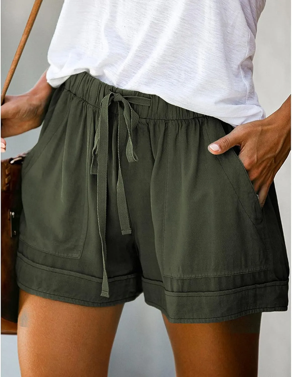 LCMTWX Swim Shorts Sports High-Waist Women's Casual Shorts Loose Pants Casual Fashion Pants Swim Shorts Gym Shorts Stretchy