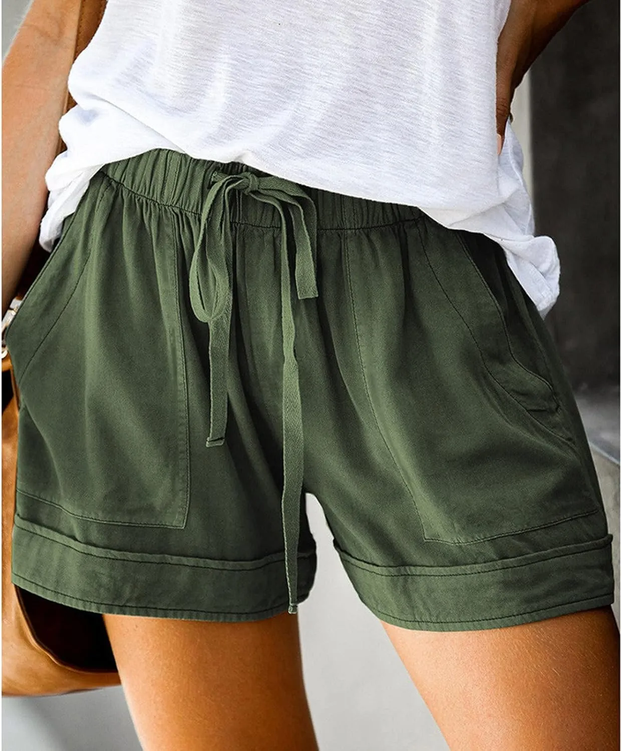 LCMTWX Swim Shorts Sports High-Waist Women's Casual Shorts Loose Pants Casual Fashion Pants Swim Shorts Gym Shorts Stretchy