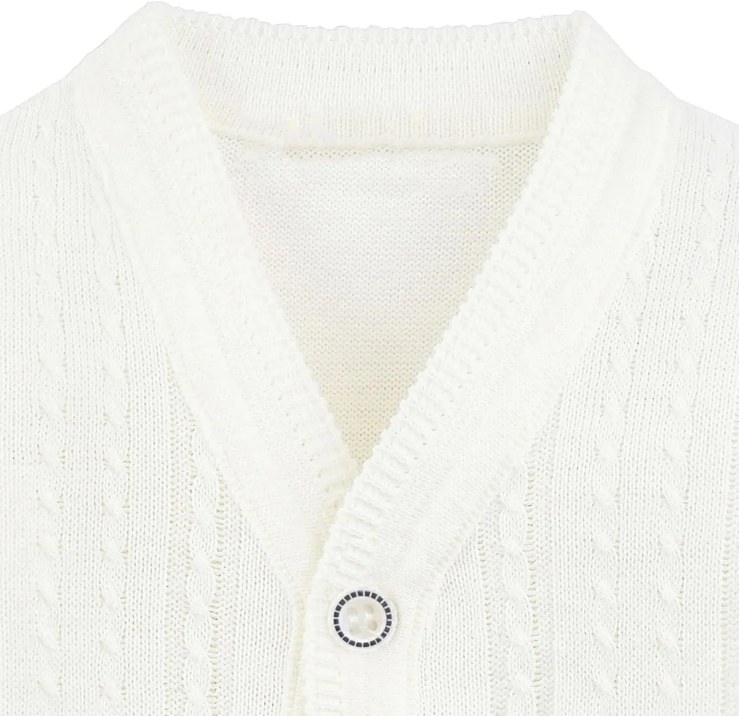 Lilax Baby Boy Cable-Knit Basic Knit Cardigan Sweater