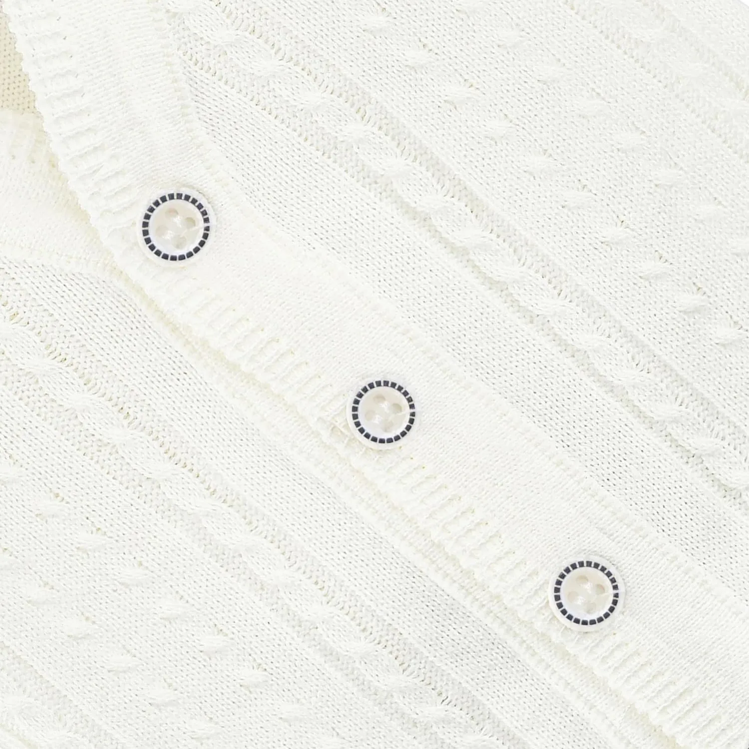 Lilax Baby Boy Cable-Knit Basic Knit Cardigan Sweater