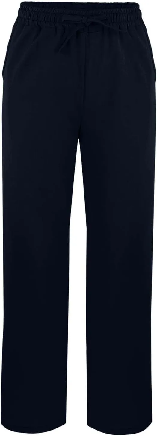 Linen Pants for Women 2025 Summer Elastic High Waist Split Hem Pants Casual Loose Fit Drawstring Trousers with Pocket