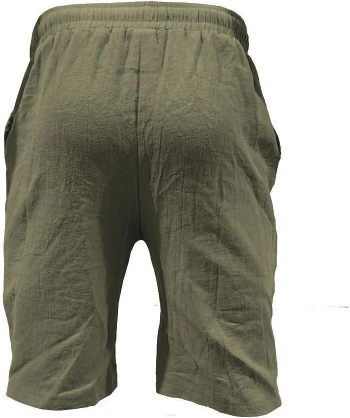 Linen Shorts for Men Black Sports Shorts Beach Shorts Casual Cotton Linen Shorts Beach Shorts with Pockets Men's