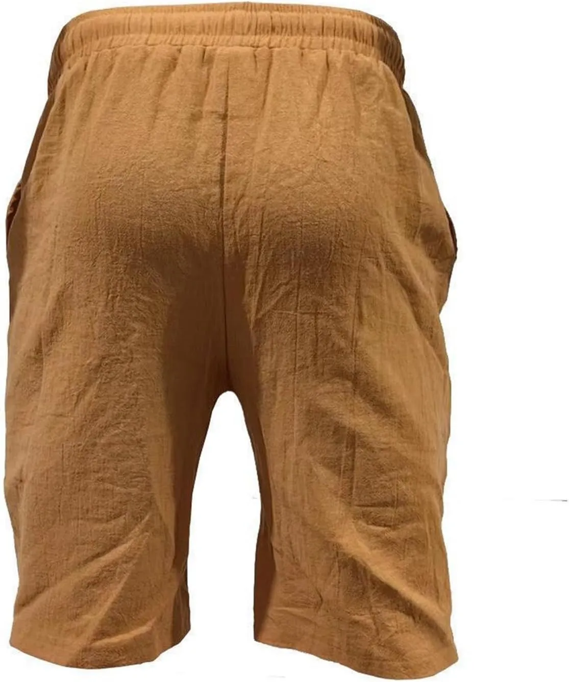 Linen Shorts for Men Black Sports Shorts Beach Shorts Casual Cotton Linen Shorts Beach Shorts with Pockets Men's