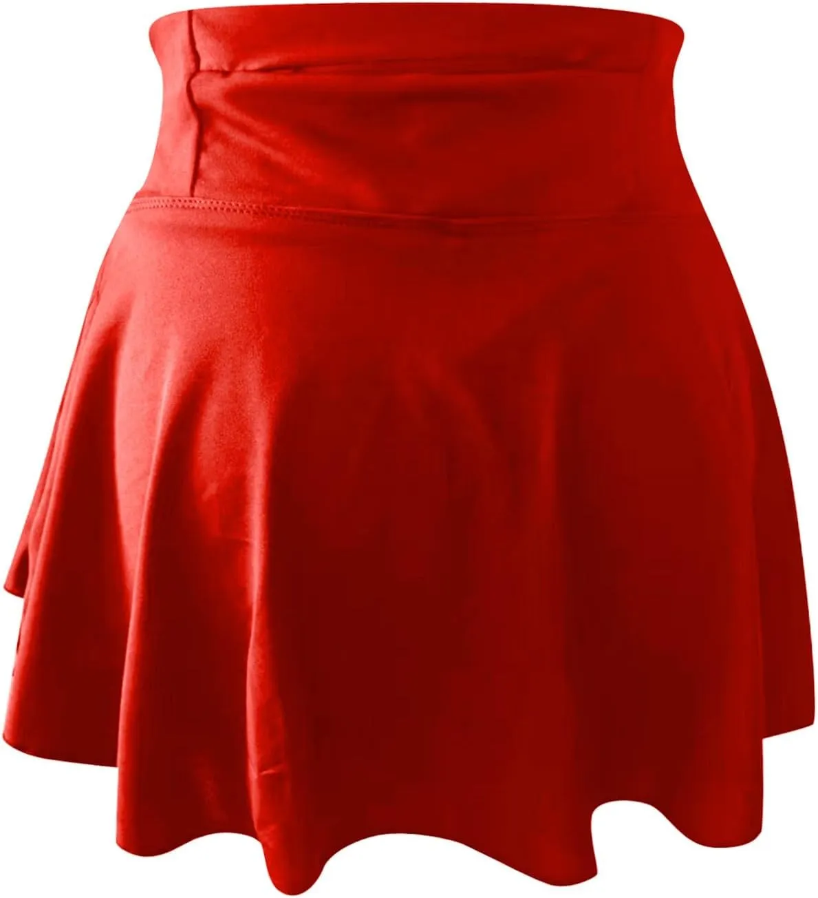 Litetao Tennis Skirts with Shorts Underneath for Women High Waisted Shorts Skirts Comfy Solid Summer Athletic Yoga Culottes