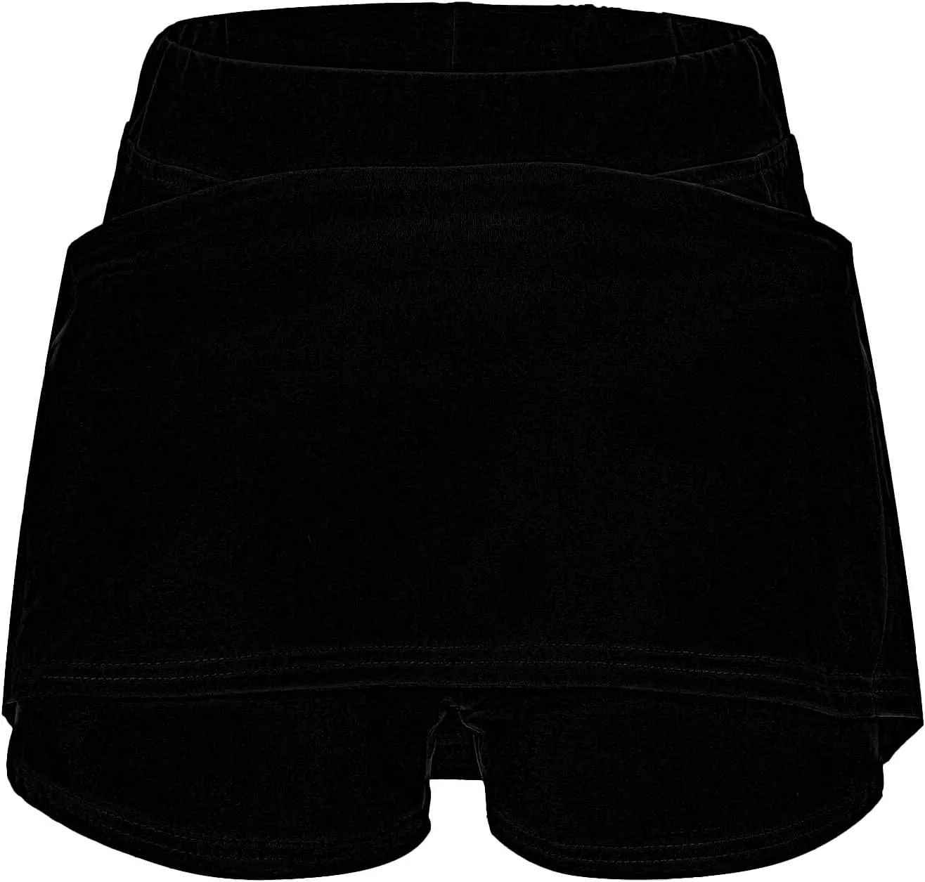 Litetao Tennis Skirts with Shorts Underneath for Women High Waisted Shorts Skirts Comfy Solid Summer Athletic Yoga Culottes