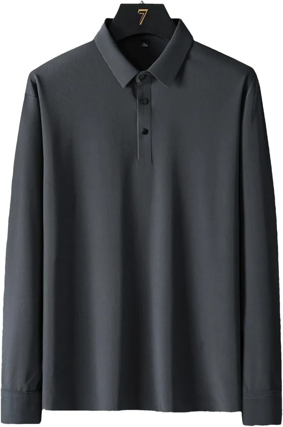 Men Autumn Spring Polo Shirts Classic Long Sleeve Tee Breathable Cooling Quick Dry Nylon Men Golf T-Shirt
