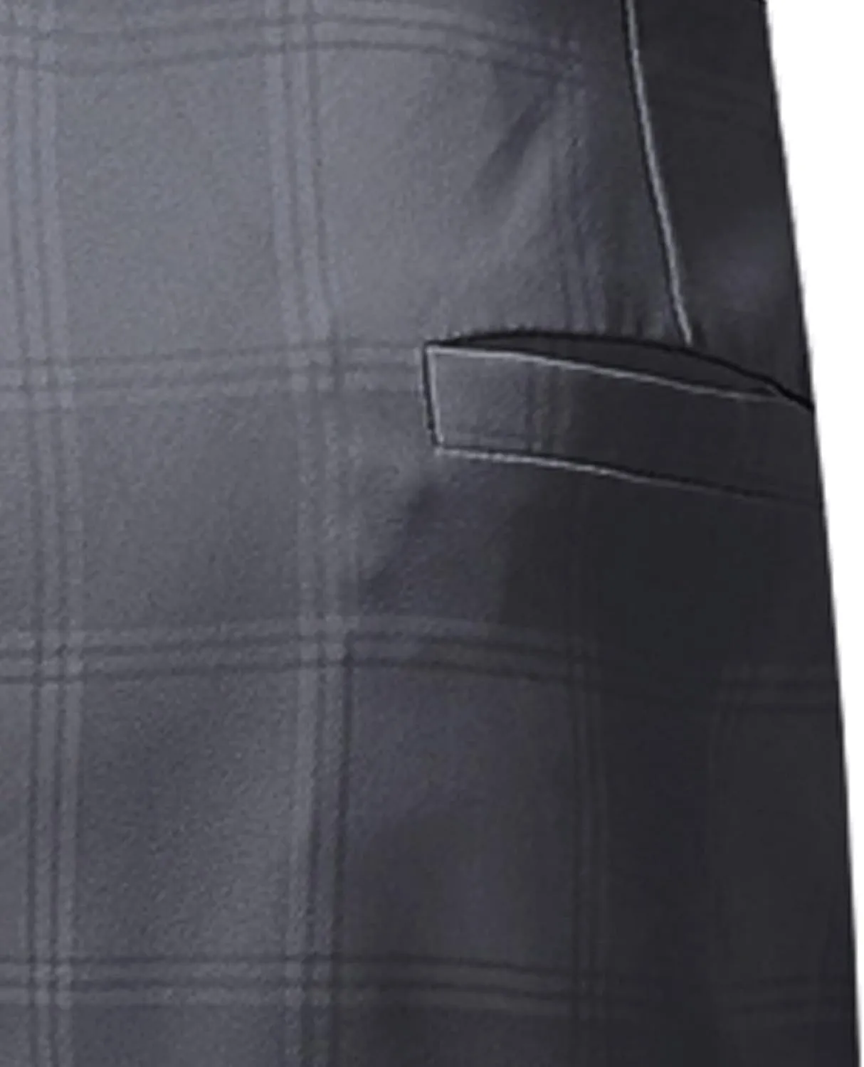 Men Fashion Stretch Dress Pants Chinos Slim Fit Plaid Pants Business Suit Pants Casual Golf Stretch Dress Pants