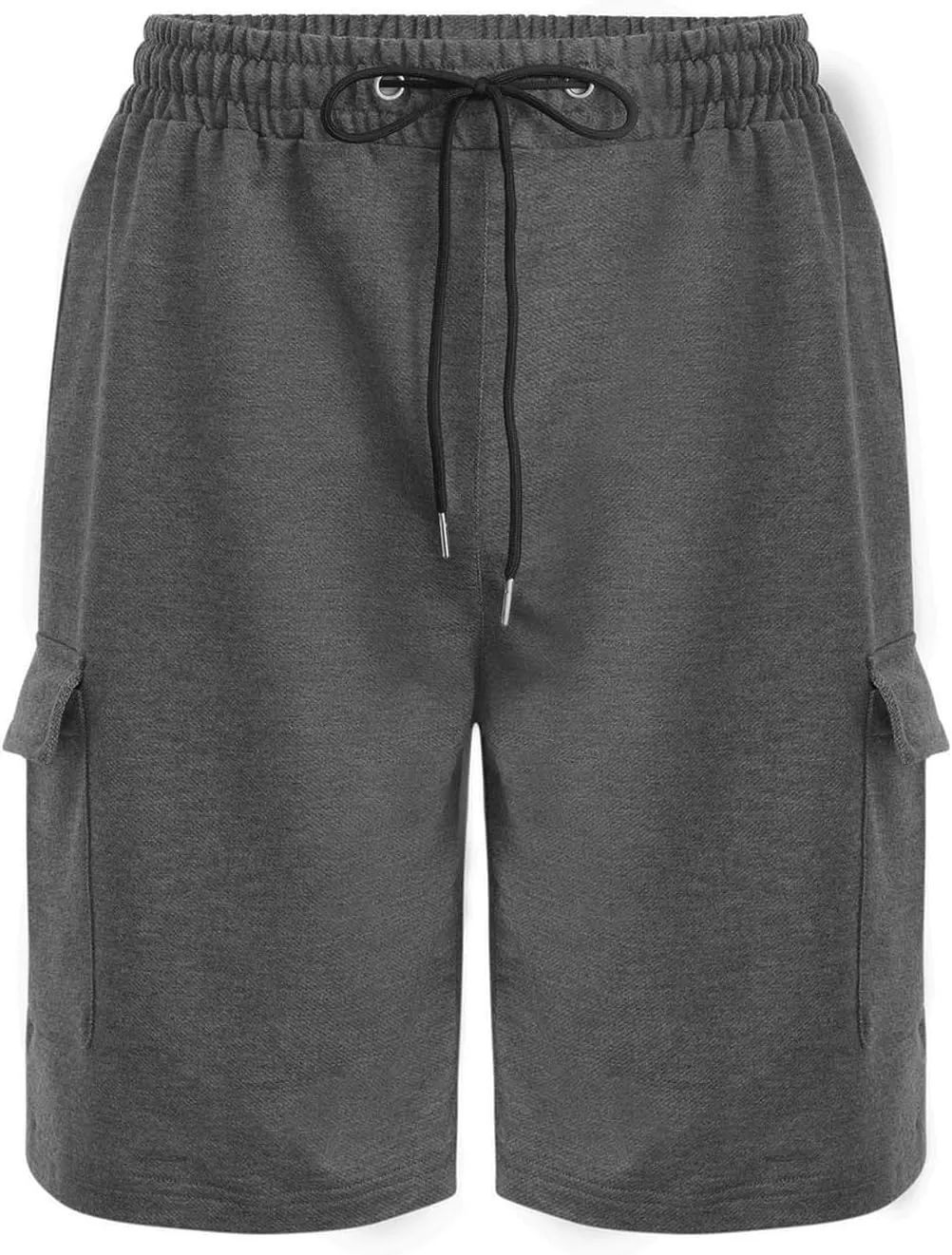 Mens Cargo Shorts Elastic Waistband Multi Pockets Casual Work Shorts for Men Loose Fit Lightweight Gym Workout Running Shorts