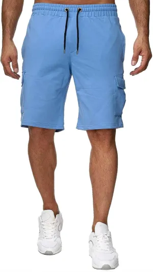 Mens Cargo Shorts Elastic Waistband Multi Pockets Casual Work Shorts for Men Loose Fit Lightweight Gym Workout Running Shorts