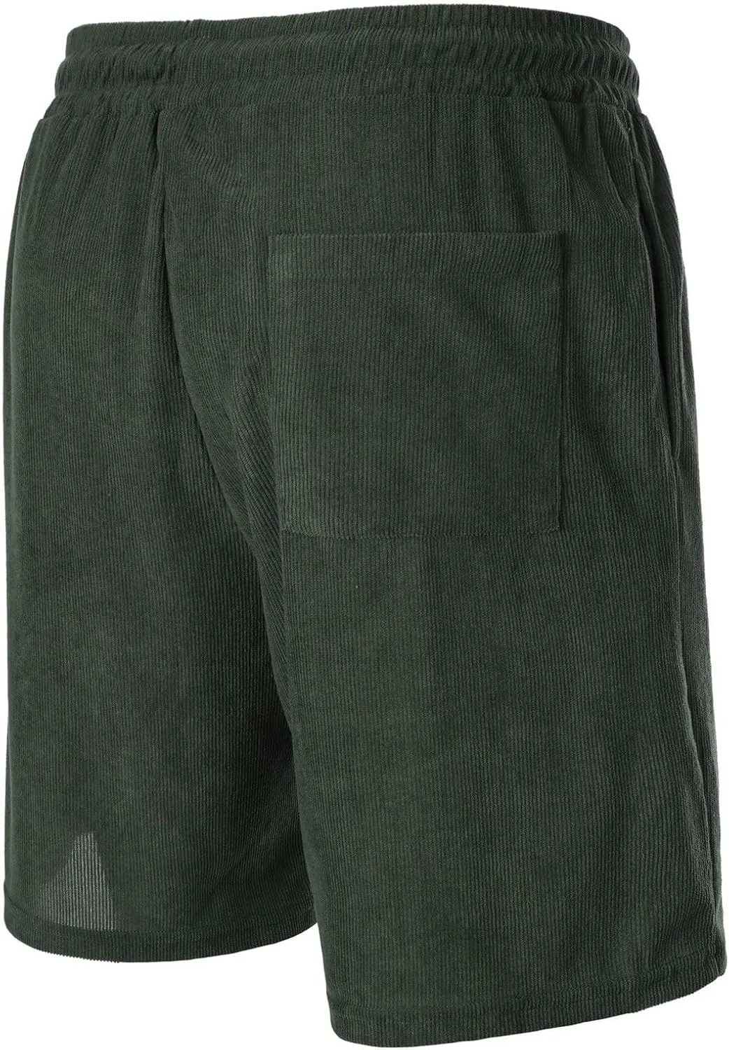 Men's Corduroy Shorts 2024 Casual Elastic Waist Drawstring Shorts Lightweight Summer Beach Shorts Active Track Shorts
