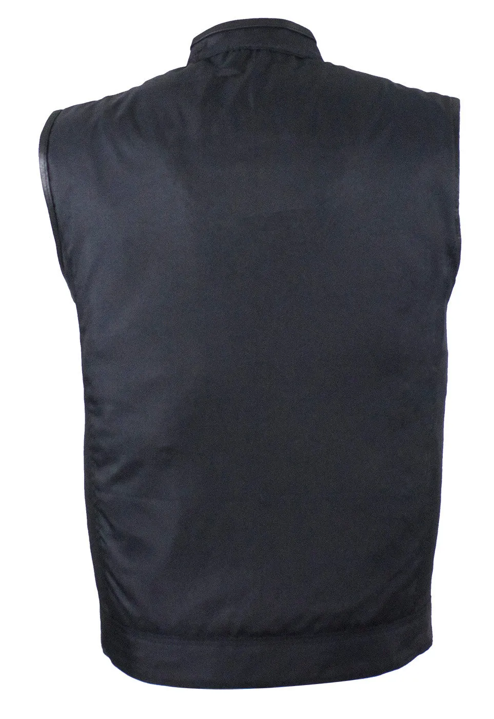 Mens Motorcycle Club Textile Vest With Gun Pocket