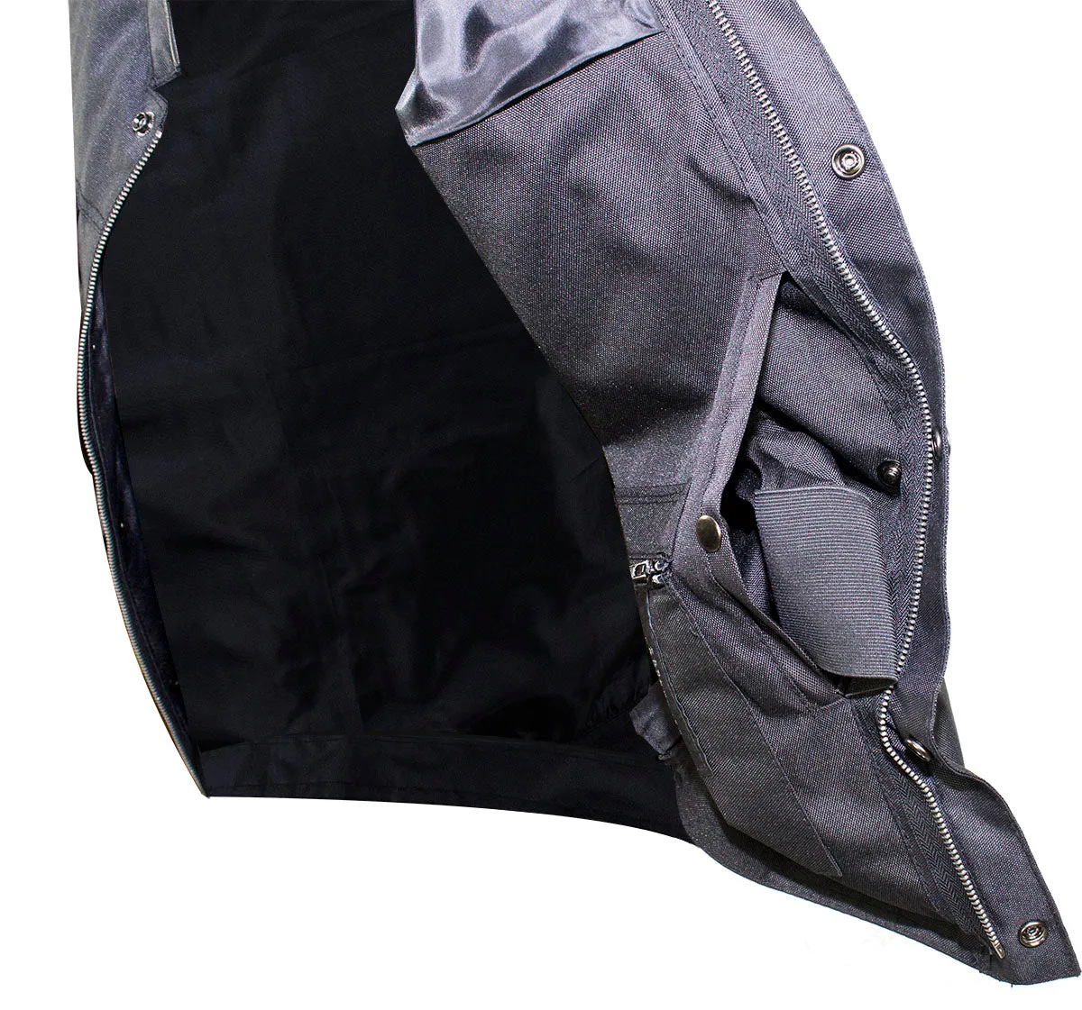 Mens Motorcycle Club Textile Vest With Gun Pocket