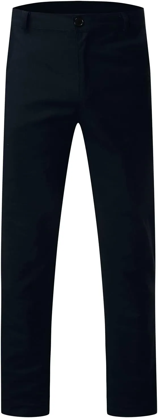 Men's Slim Fit Basic Stretchable Cotton Chino Pant Casual Long Trousers Jogger Pants Golf Clothes