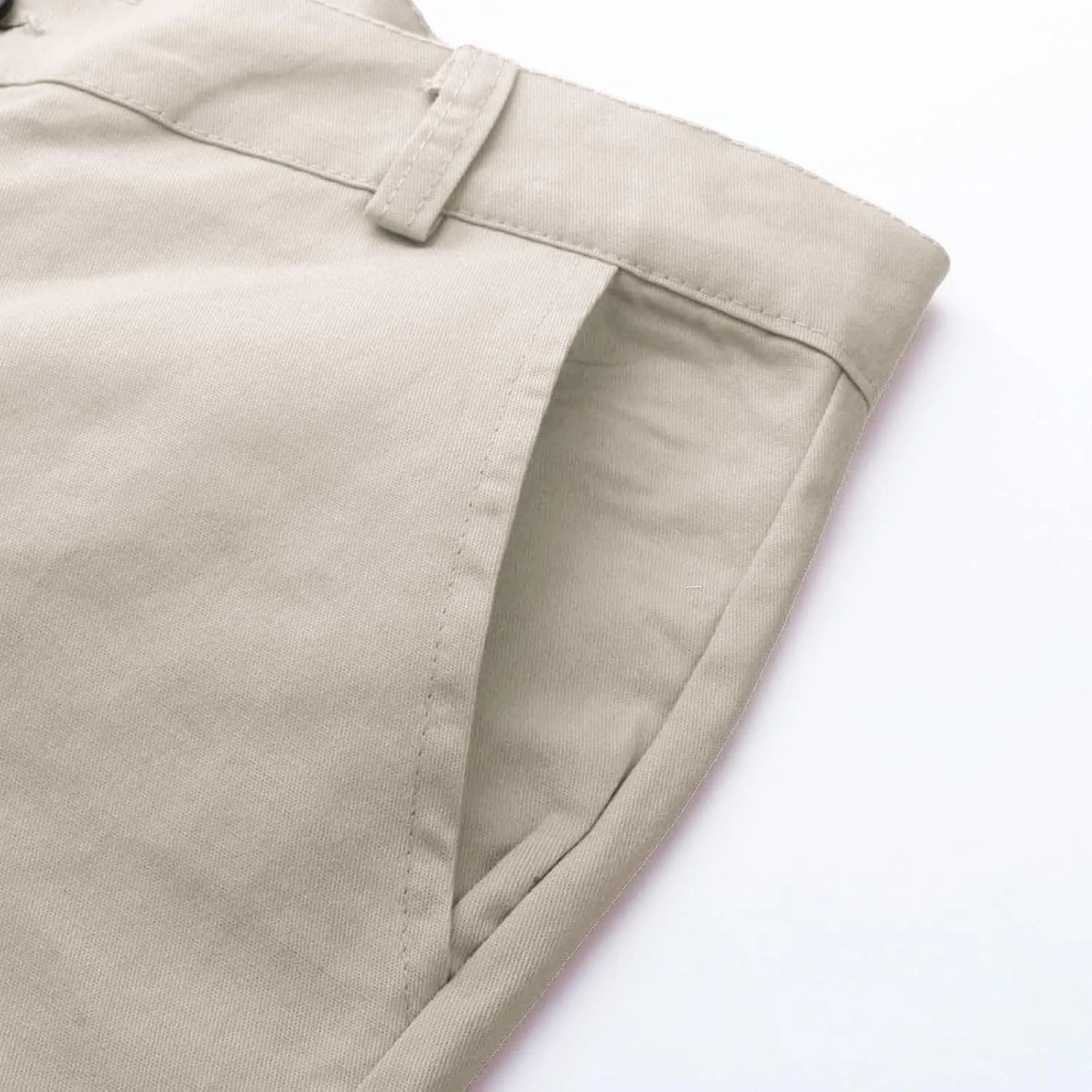 Men's Slim Fit Basic Stretchable Cotton Chino Pant Casual Long Trousers Jogger Pants Golf Clothes