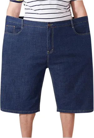 Men's Sport Denim Shorts Stretch Short Jeans Summer Beach Denim Shorts Workwear Half Pants Capri Activewear