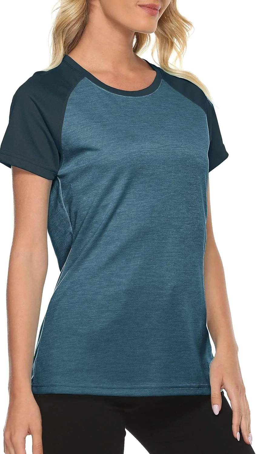MoFiz Women's Short Sleeve UPF 50  Sun Protection Sports T-Shirt Quick Dry Running Workout Athletic Tee Top