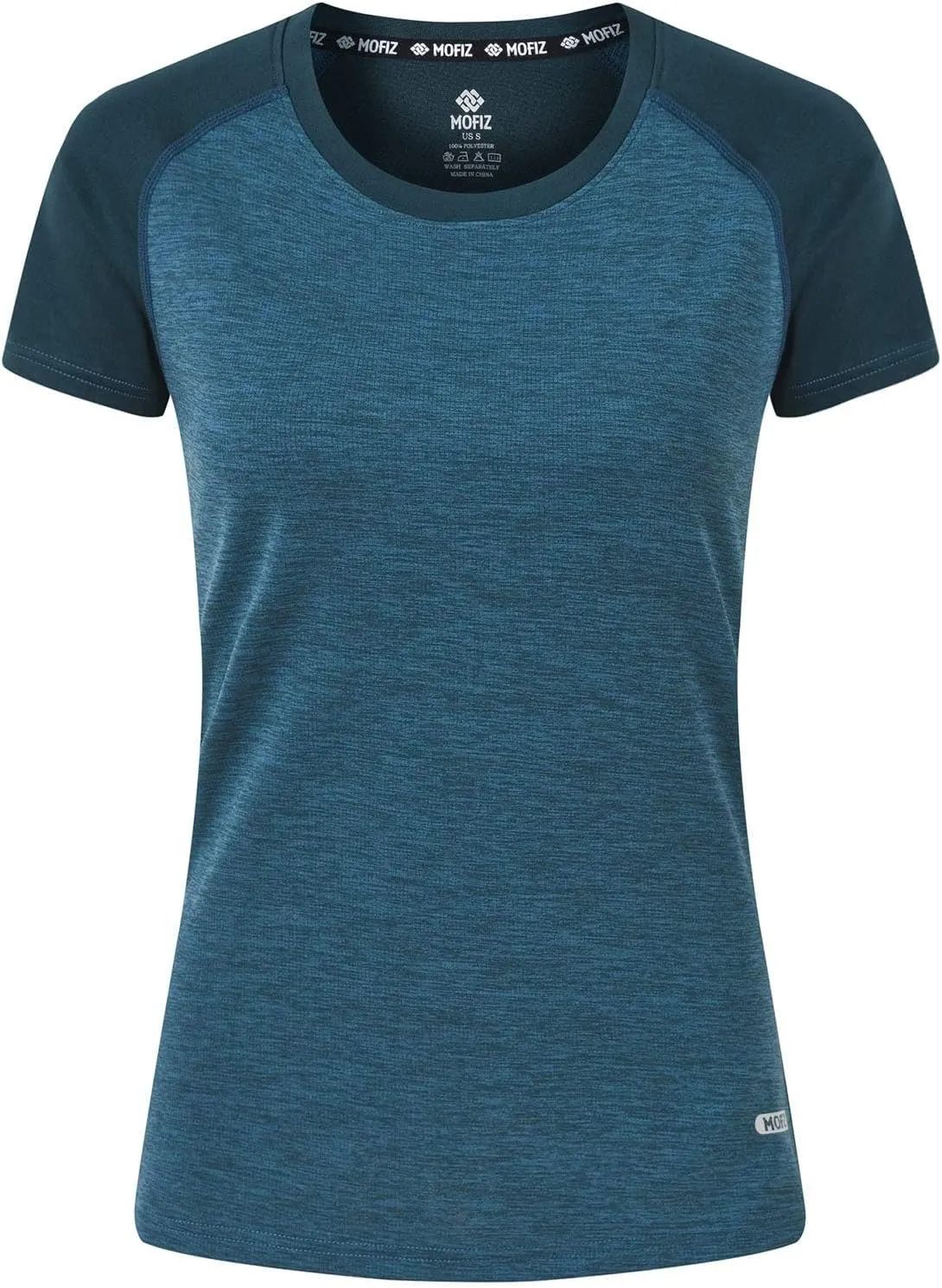 MoFiz Women's Short Sleeve UPF 50  Sun Protection Sports T-Shirt Quick Dry Running Workout Athletic Tee Top
