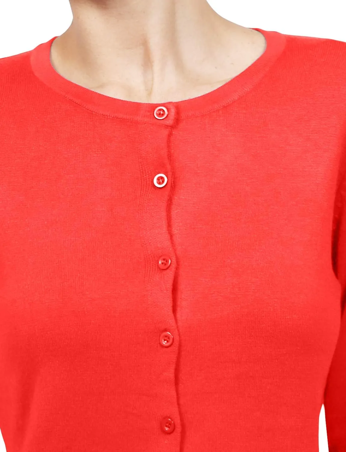 NE PEOPLE Women's Knit Cardigan  Long Sleeve Basic Button Down Crewneck Casual Stretch Sweater Knitted Ribbed Hem