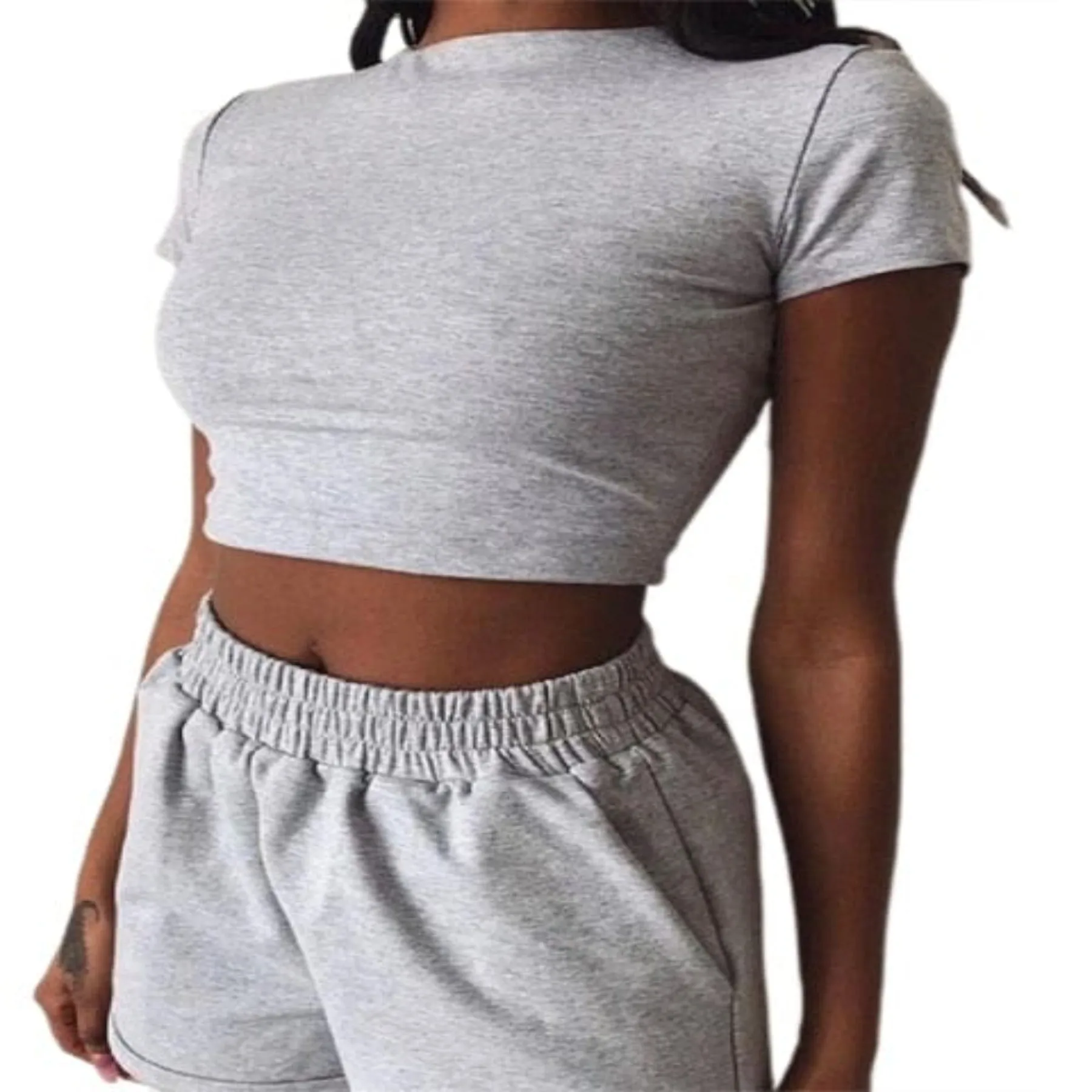 OHSAUCY - Loose Shorts with Pockets plus Sexy Crop Top