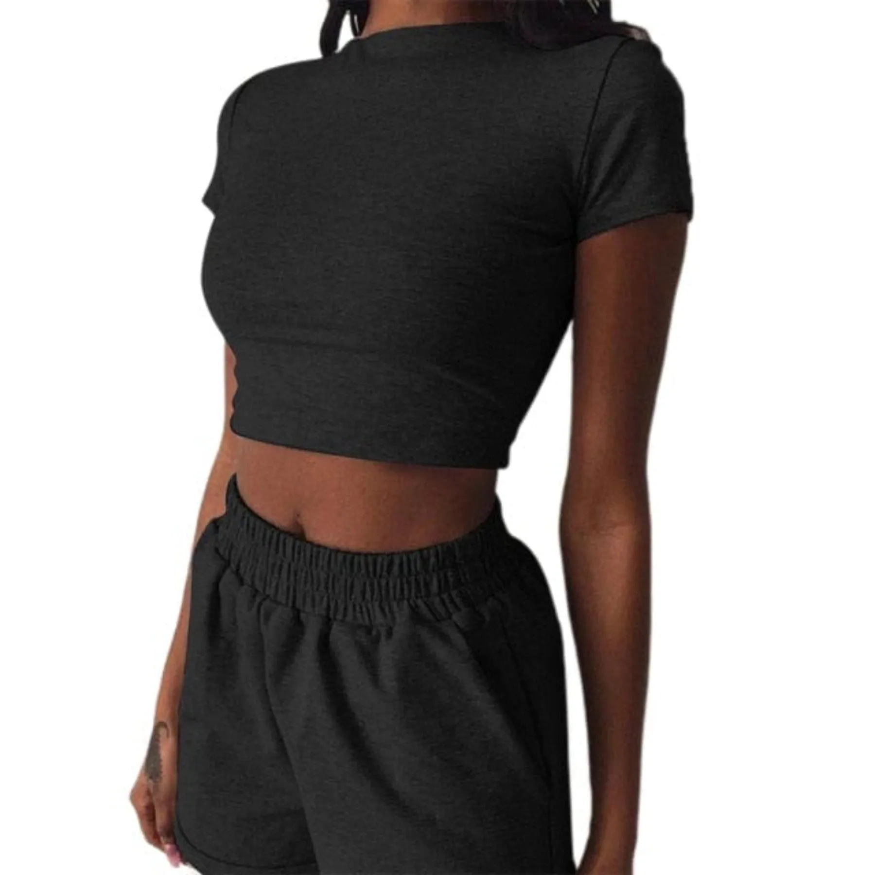 OHSAUCY - Loose Shorts with Pockets plus Sexy Crop Top