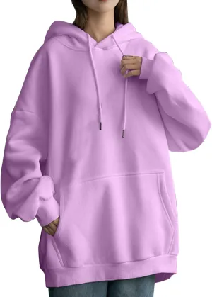 Oversized Hoodies for Teen Girls Y2k Hooded Sweatshirt Women Casual Plain Drop Shoulder Long Sleeve Hoodies Pullover Tops