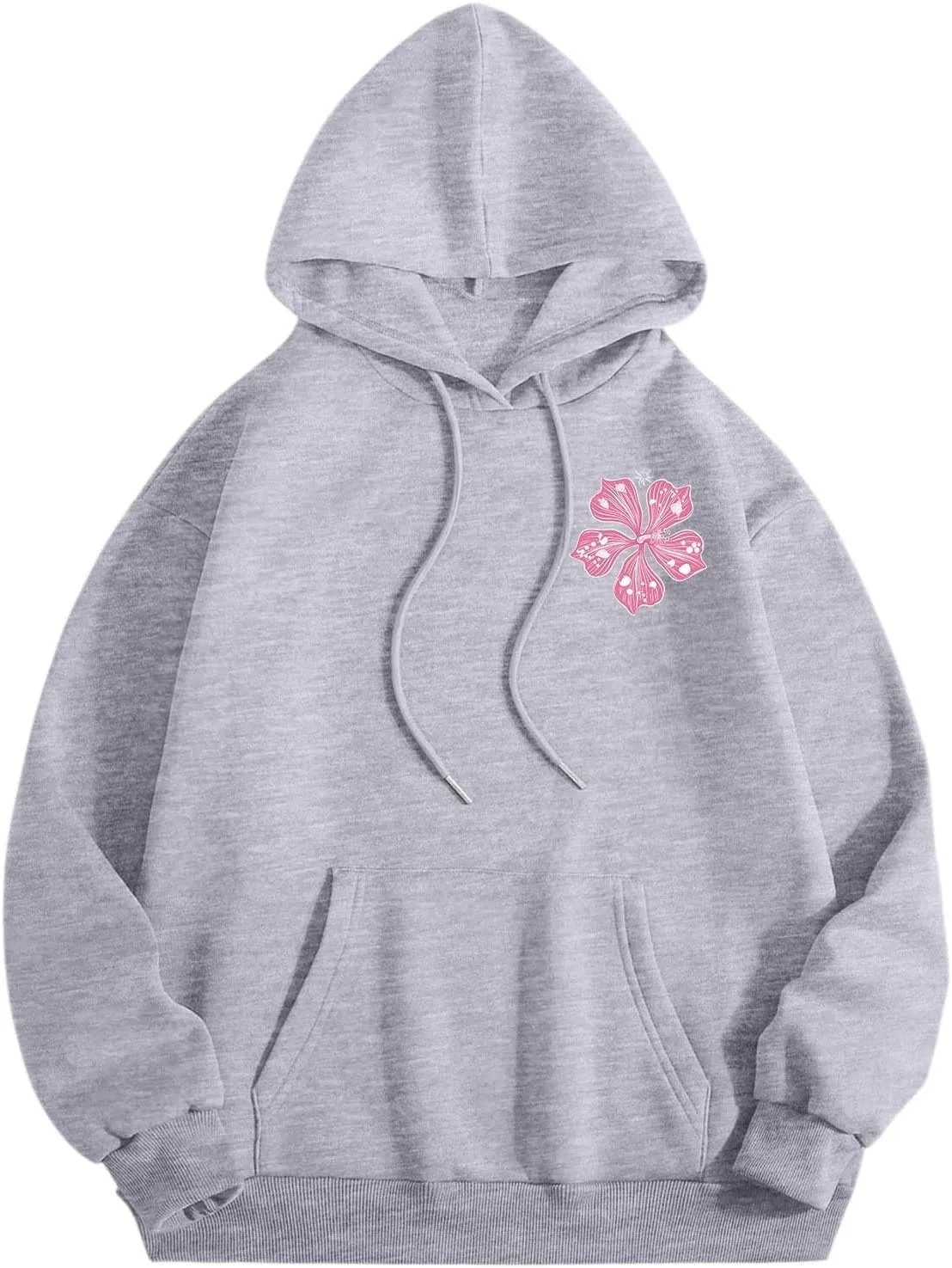Pink Puff Hoodie Graphic Hoodies For Teen Girls Cute Sweatshirt Oversized Pullover Long Sleeve Preppy Tops