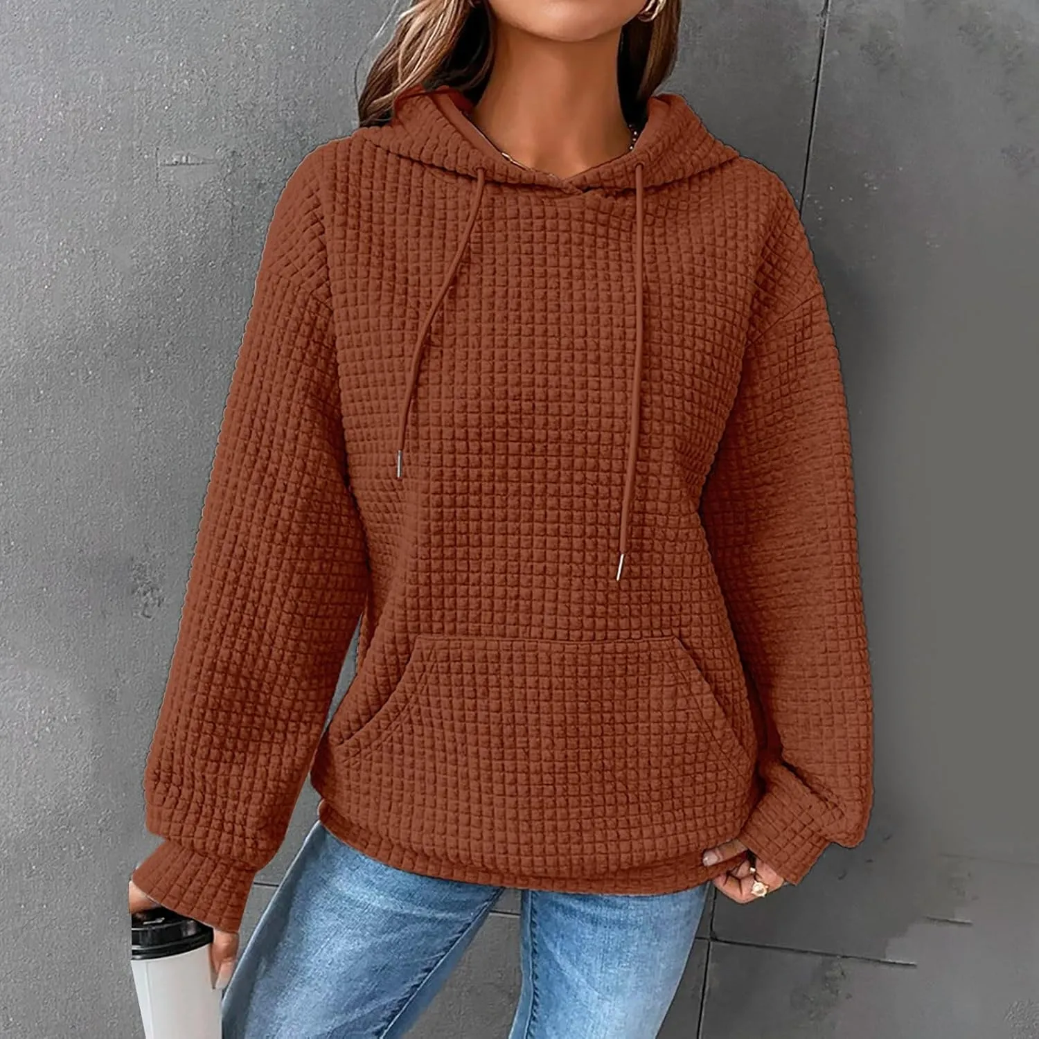SHAOBGE Oversized hoodies for women Sweatshirts Workout Hooded Pullover Tops Sweaters Casual Comfy Fall Fashion Outfits