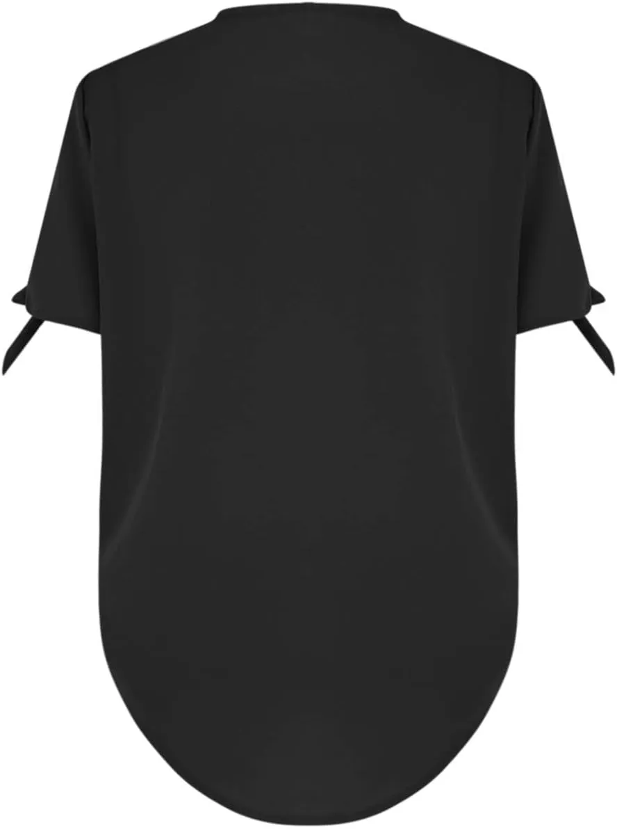 SHAOBGE Womens Tank Tops Summer Wrap V Neck Sleeveless/Short Sleeve Blouse Trendy Pleated Tanks Vest Elegant Tunic Tee Shirt