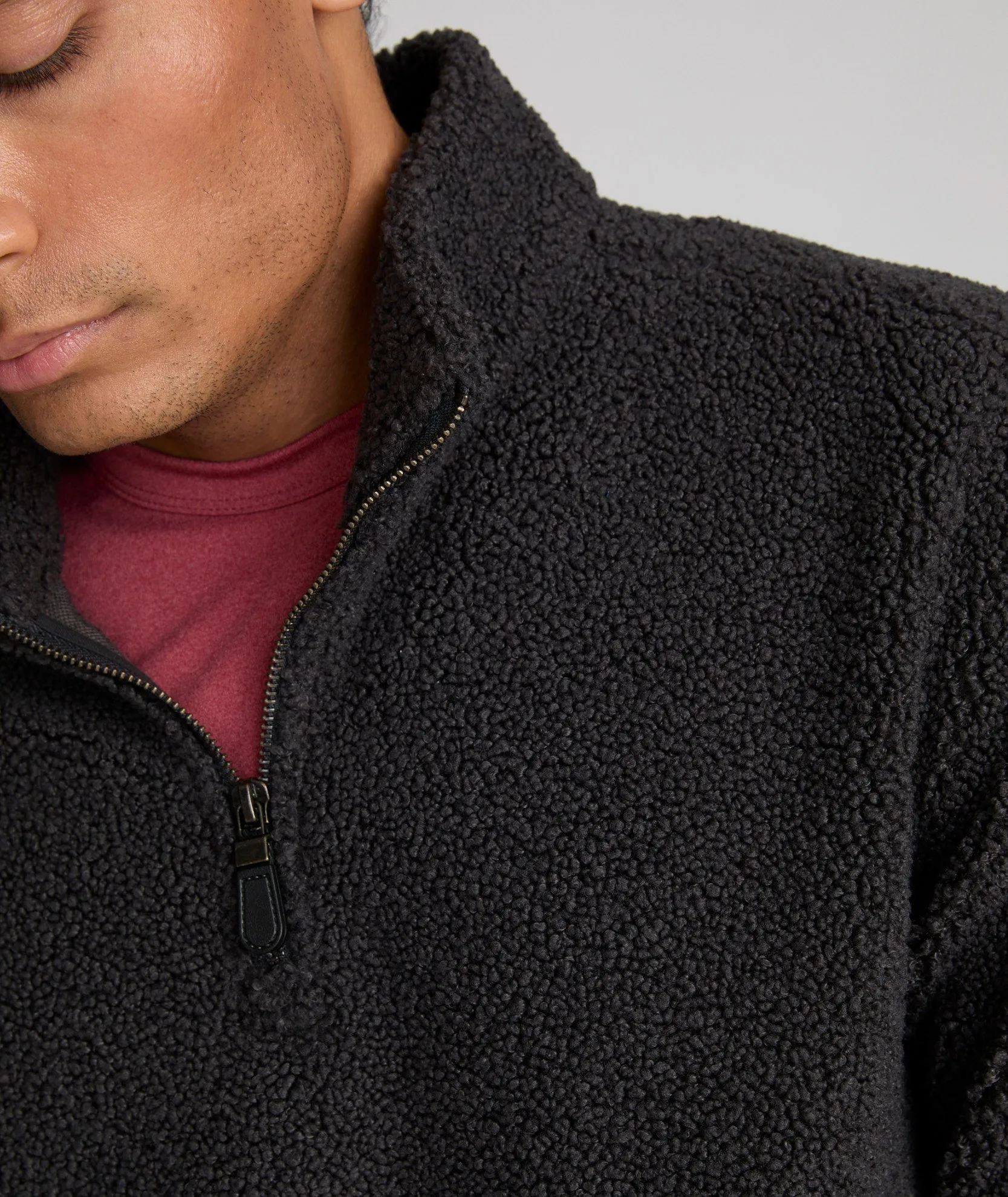Sherpa Quarter-Zip Sweater - FINAL SALE