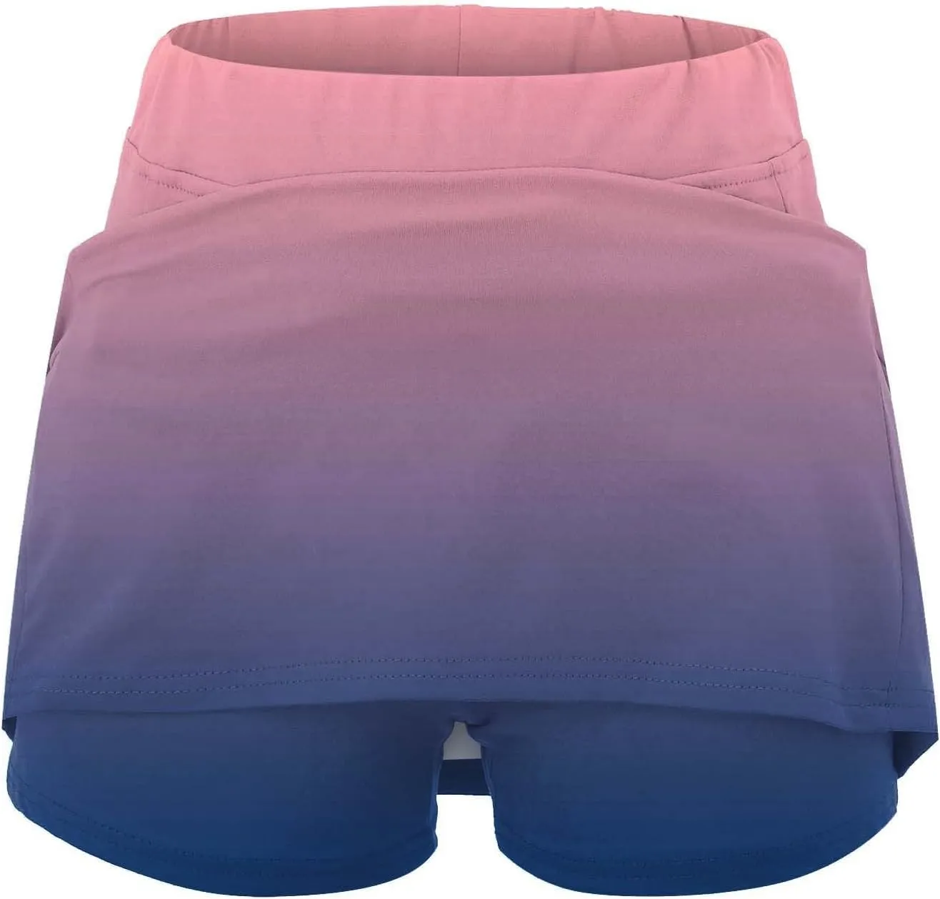 Skirts for Women Trendy Summer Long Athletic Dress for Women with Shorts Knee Length Running Shorts for Men 9 inch