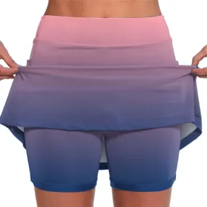 Skirts for Women Trendy Summer Long Athletic Dress for Women with Shorts Knee Length Running Shorts for Men 9 inch