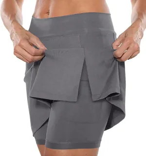 Skorts for Woman Fashion Soft High Waist Floral Print Skirts Inner Summer Sports Running Dressy 2025 Gym Yoga Outfit