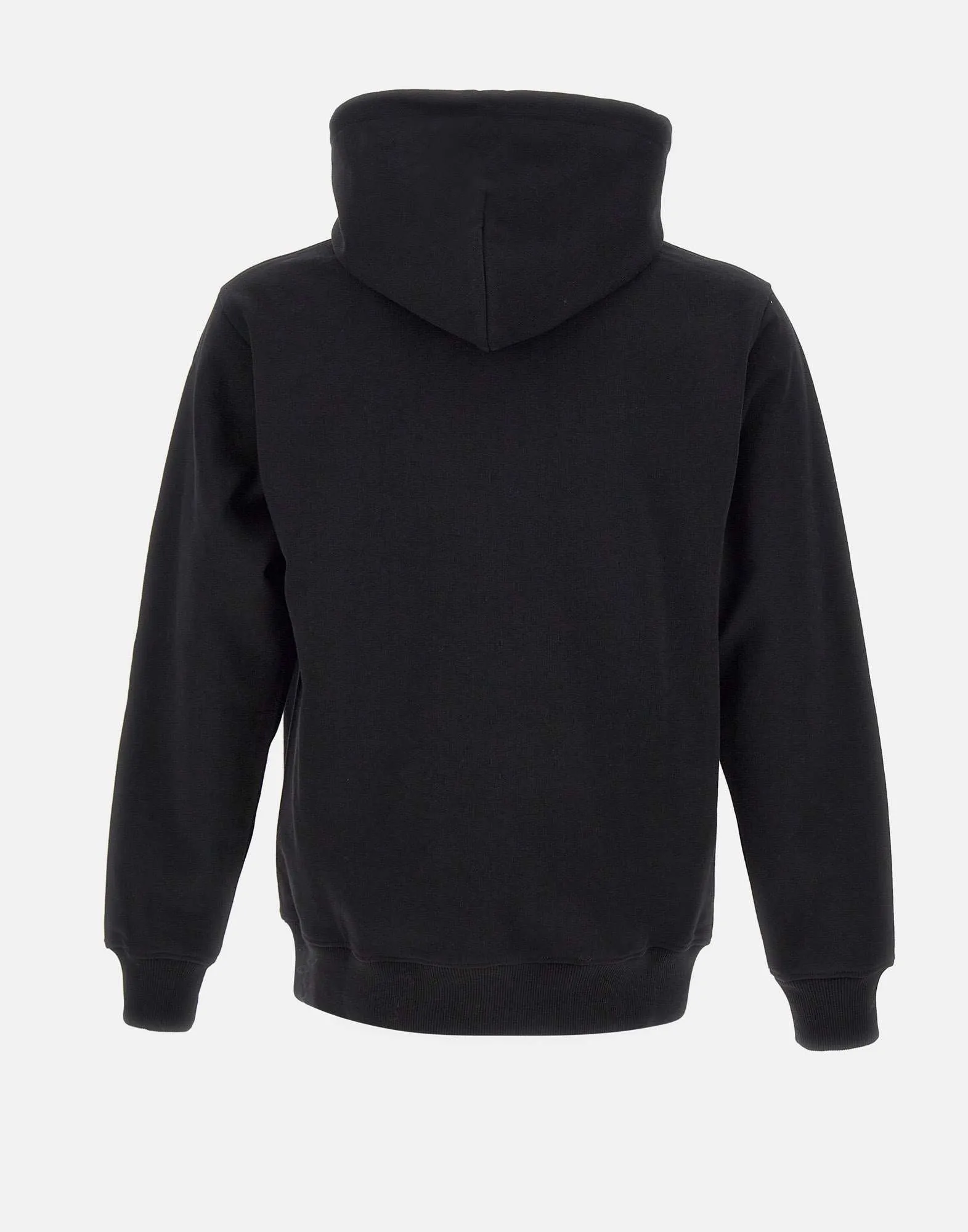 Slogan Classique Cotton Sweatshirt in Black