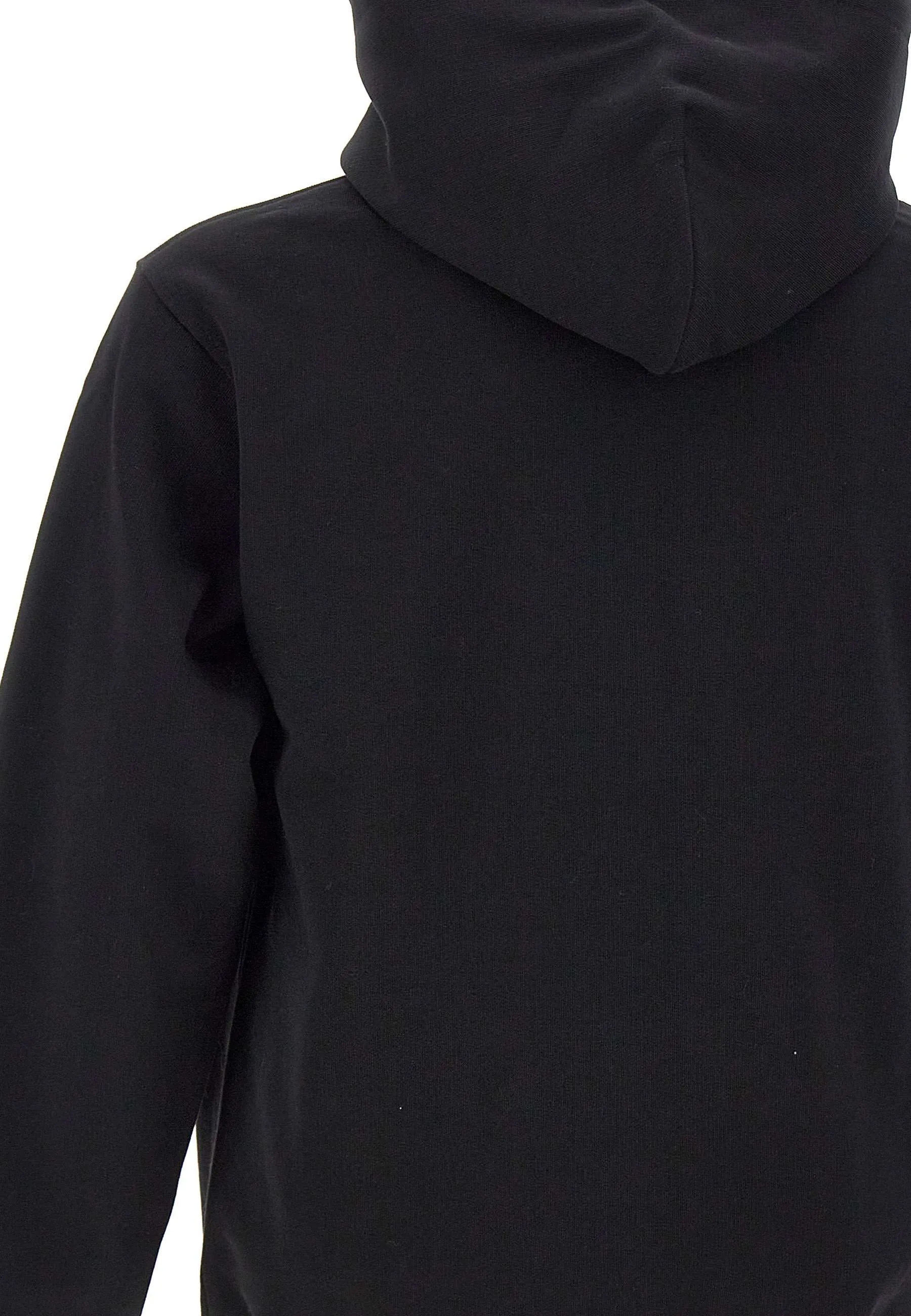 Slogan Classique Cotton Sweatshirt in Black