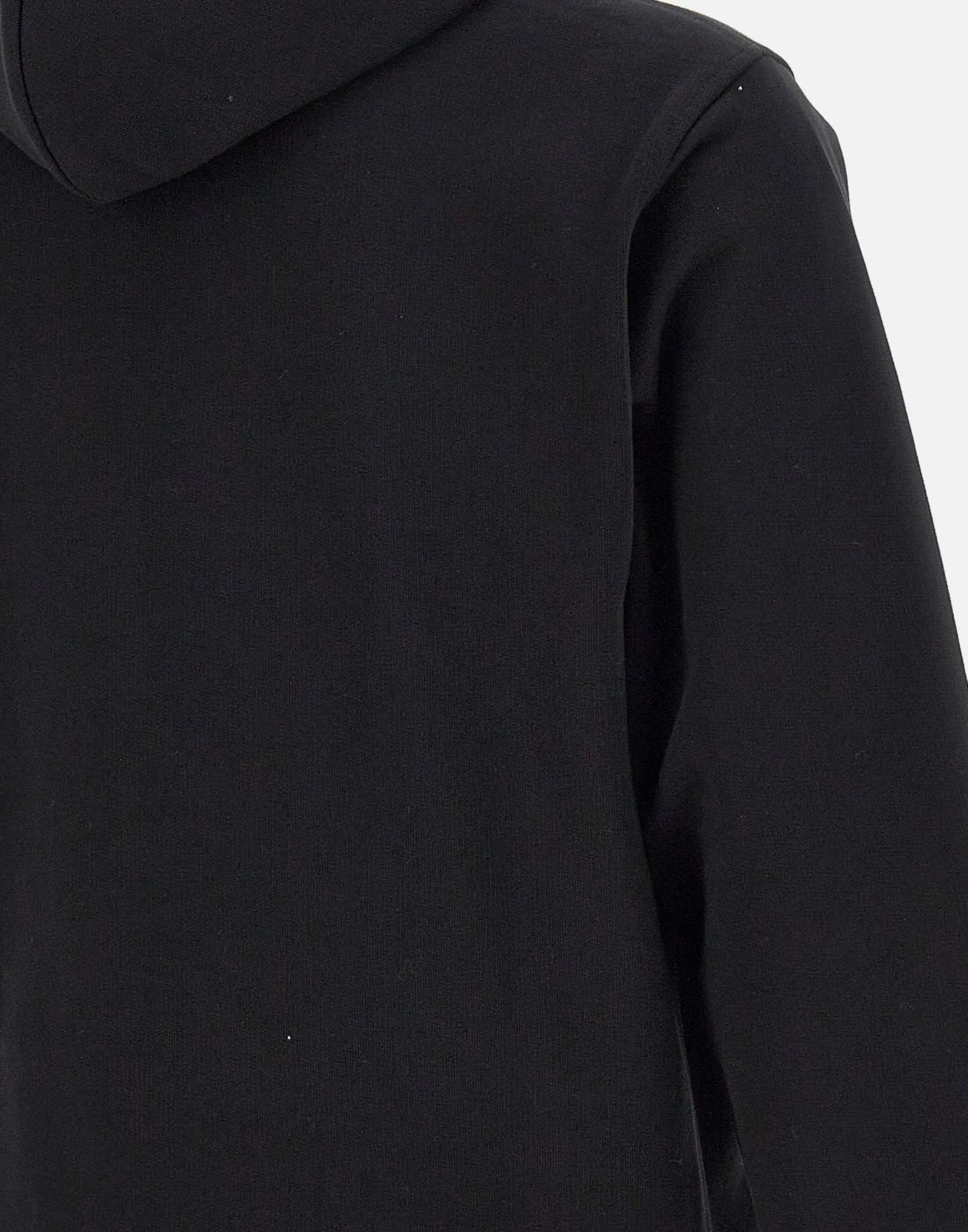 Slogan Classique Cotton Sweatshirt in Black