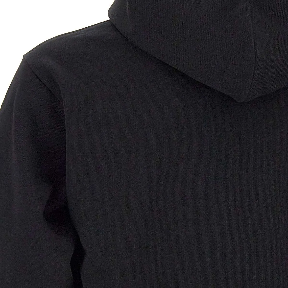 Slogan Classique Cotton Sweatshirt in Black