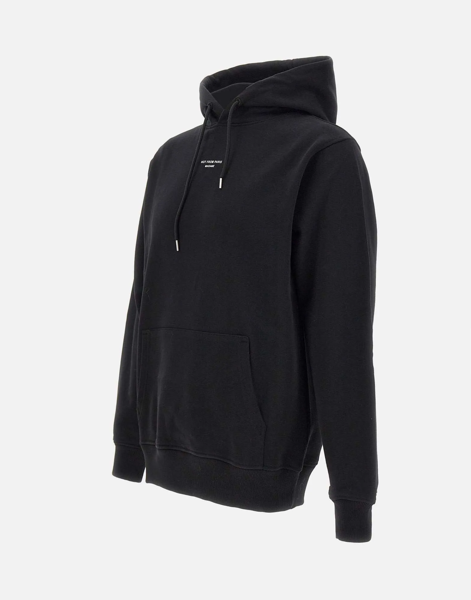 Slogan Classique Cotton Sweatshirt in Black