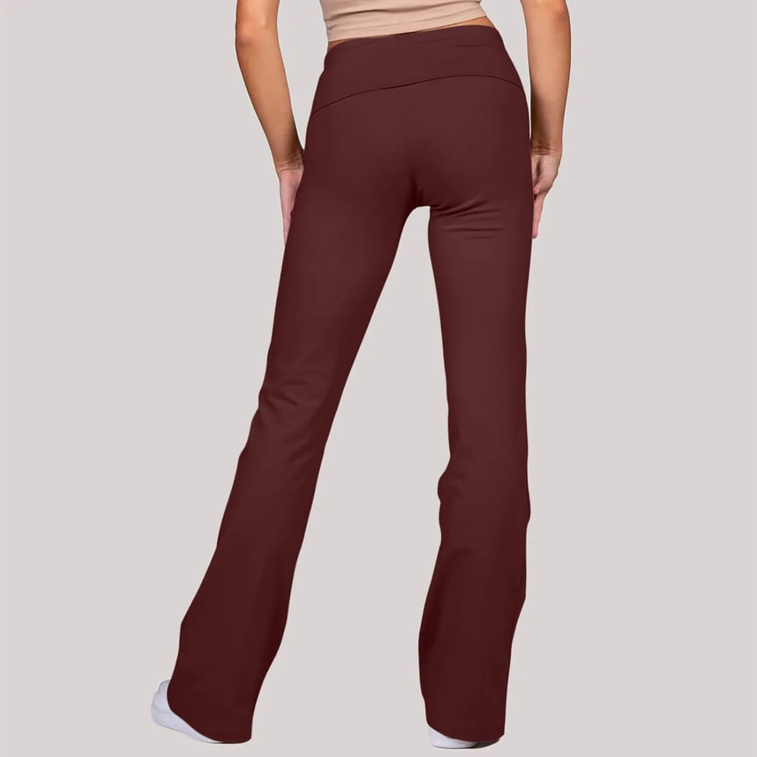 SMIDOW Bootcut Yoga Pants for Women High Waist Casual Flare Leggings Workout Flares Tall Long Lounge Trousers