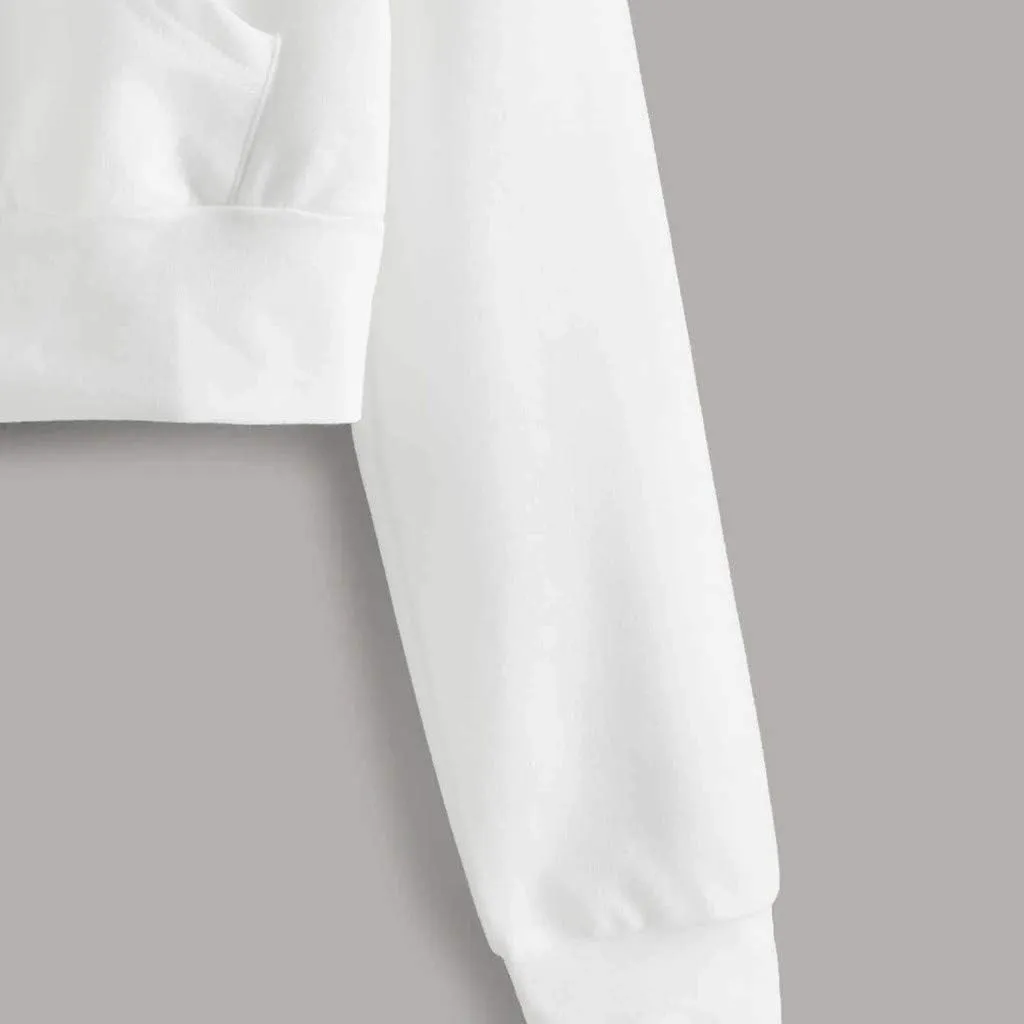 SMIDOW Crop Full Zip Up Hoodie Women Cute 2023 Fall Fashion y2k Clothes Teen Girl Cropped Lightweight Jacket With Hood