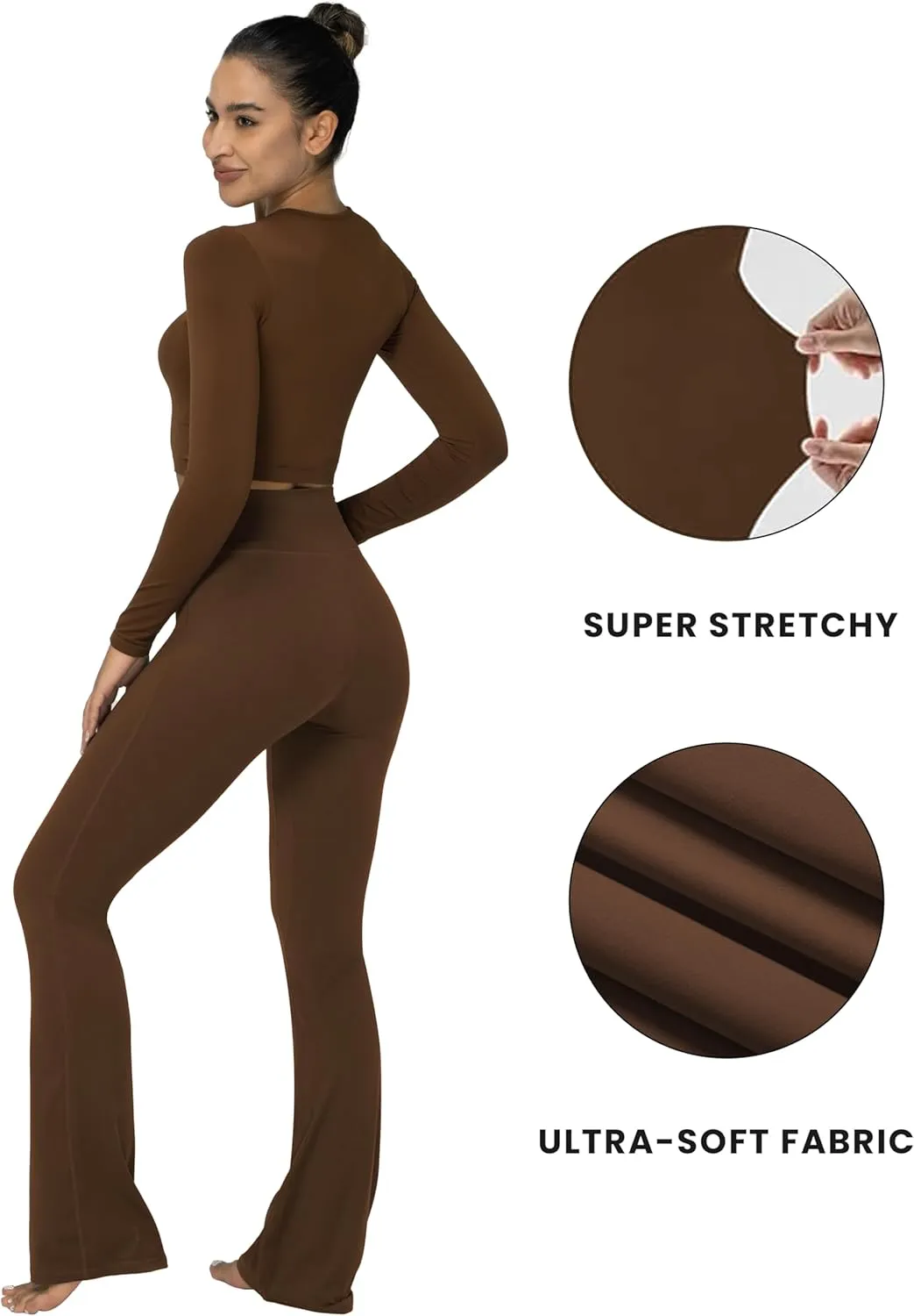 Sunzel Short Sleeve Fitted Basic T Shirts for Women, Soft Crew Neck Basic Crop Tee Cute Trendy Summer Tops Tight Tees