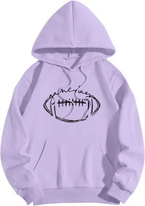 Sweatshirts For Teen Girls Casual Long Sleeve Drawstring Letter Printed O Neck Pullover Tops