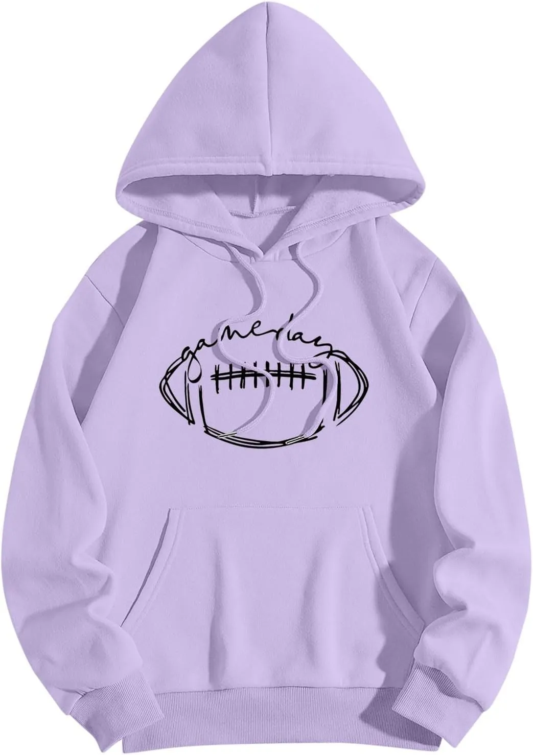 Sweatshirts For Teen Girls Casual Long Sleeve Drawstring Letter Printed O Neck Pullover Tops