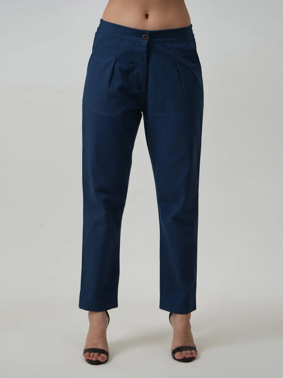 Tapered Pants Navy Blue