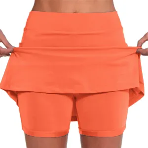 Tennis Skirts for Women high Waisted Tennis Skirt Long Shorts Tennis Skirt with Shorts Plus Size