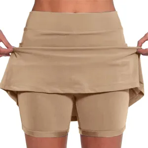 Tennis Skirts for Women high Waisted Tennis Skirt Long Shorts Tennis Skirt with Shorts Plus Size